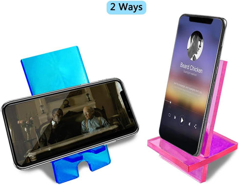 2 Sets Siamese Mobile Phone Stand Resin Mold, AIFUDA Resin Casting Phone Holder Silicone Mold for DIY Craft Phone Bracket - 1 Long, 1 Short......