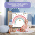 Colorful Rainbow Baby Monthly Milestone Blanket, Girl Crown Star Pattern, Newborns 1 to 12 Months Unisex Include 4 Frames and 1 Headband 47"x47" B...