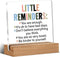 Inspirational Motivational Gifts Little Reminders You are Enough Clear Desk Decorative Sign Acrylic Sign With Wooden Stand for Office Desk Table S...