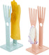 2 Pieces Kitchen Glove Holder Glove Drying Rack Drying Dryer Rack Plastic Mitten Rubber Rack Gloves Hanger Sink Stand Towel Reusable Towel Storage...