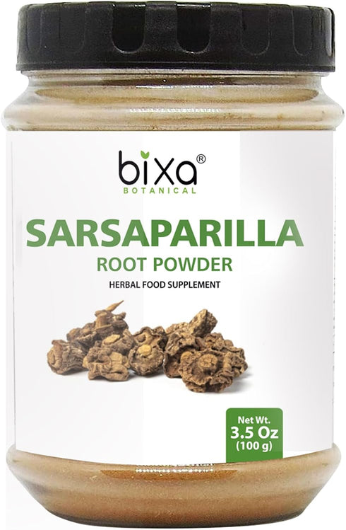 bixa BOTANICAL Sarsaparilla Root Powder (HEMIDESMUS INDICUS) - 100g(3.5 Oz) Pack of 1| Natural Blood Purifier & Cooling Agent |Anti Oxidant Herbal...