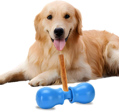 2024 Upgraded Bully Stick Holder for Dogs, Dog Treat Chew Holder, Fits All Dog Sizes?Security Hold Device, Small/Blue....