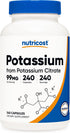 Nutricost Potassium Citrate 99mg, 240 Capsules - Gluten Free, Non-GMO...