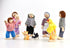 Wooden Dollhouse People, 2-4 inches Doll House Dolls Family with 2 Pets (Dog and Cat)...