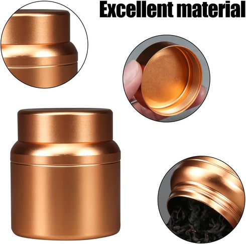 2PCS Round Metal Pill Case, Aluminum Alloy Waterproof Travel Pill Organizer Pill Container for Outdoor Camping Hiking Travel......