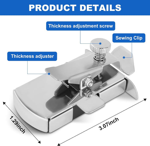 Upgraded Magnetic Seam Guide for Sewing Machine, Magnetic Sewing Seam Guide,Hemmer Guide, Universal Seam Guide, Multifunctional Hem Guide for Sewi...