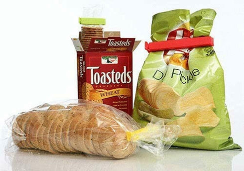 LINDEN SWEDEN Twixit! Bag Clips - Set of 26 - Keep Food Fresh, Prevent Spillage - Great for Storage and Organization - Microwave, Freezer and Dish...