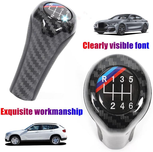 M 6 Speed 3 Color Manual Stick Shift Handle Manual Gear Shift Knob Compatible for E36 E46 E90 E91 E92 E81 E82 E87 E88 M5 M4 M3 F20 1 3 5 6 7Series...