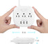 Power Strip 3 Outlets and 3 USB Ports with Switch Control, Desktop Charging Station with 5 ft Extension Cord, Compact for Nightstand, Office and T...