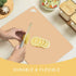 7 Pieces Plastic Flexible Cutting Boards for Kitchen, Non Slip Cutting Mats with Food Icons, Easy-Grip Handles, BPA- Free, 15"x12"...