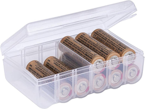 Dial Industries AA Battery Storage Box (B328FN), Clear, 12 AA...