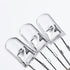 LED Light Emitting diode 3mm high Brightness LED Clear LED Light Emitting Diodes Bulb LED Lamp, 3 mm Round Head Band Edge(Transparent Blue Light 1...