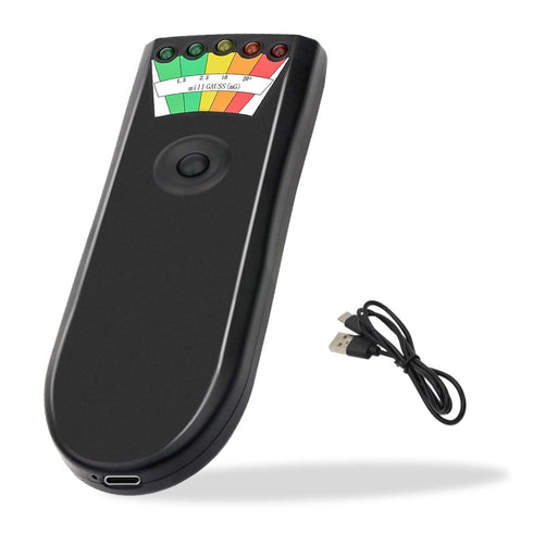 EMF Meter, Handheld LED EMF Magnetic Field Ghost Hunting, Paranormal Equipment Tester 50Hz-20,000Hz Black for Home, Office & Outdoor Inspections...
