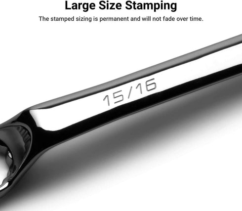 Capri Tools 1/2 x 9/16 in. 75-Degree Deep Offset Double Box End Wrench...
