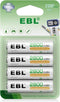 EBL AA Rechargeable Batteries,1.2V NiMH Double A Battery 2800mAh High Capacity Pre-Charged Long Lasting - 4 Pack...