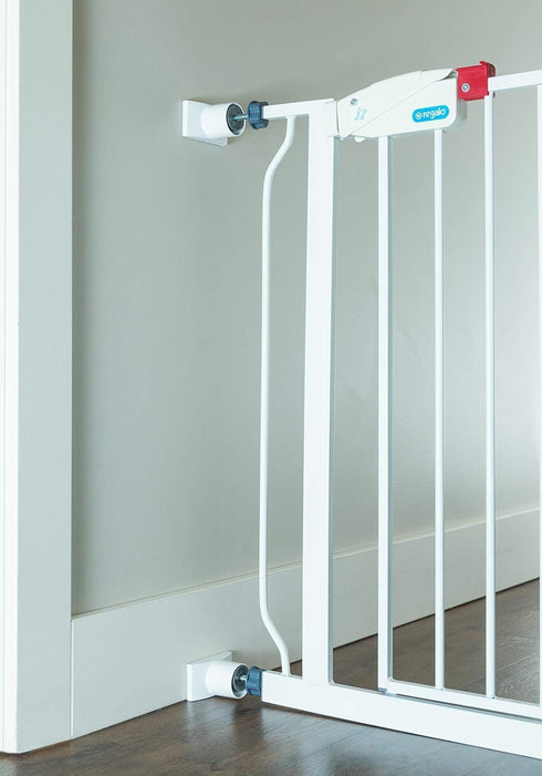 Wall Nanny Extender -4 Inch Baby Gate Extension Guard (Made in USA) Extends Pressure Mounted Gates - Protects Walls, Stabilizes Gate, for Child, P...