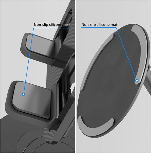 2PCS Cell Phone Stand, Adjustable Phone Holder 360° Rotation Fully Foldable Desktop Dock Compatible with iPhone 15 14 13 Pro Max Android Smartphon...