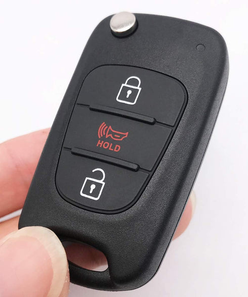 Flip Folding Replacement Key Fob Cover Fit for 2012-2014 Kia Soul Rio Keyless Entry Key Fob Case Shell...