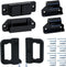 Retractable Baby Gate Replacement Parts Kit (Black) Retractable Baby Gates Full Set Wall Mount Accessories Retractable Dog Gate Baby Gate Hardware...