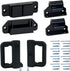 Retractable Baby Gate Replacement Parts Kit (Black) Retractable Baby Gates Full Set Wall Mount Accessories Retractable Dog Gate Baby Gate Hardware...