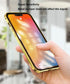 Case for iPhone 13 Pro Max Screen and Camera Protector with Double Tempered Glass and Metal Frame Magnetic Cover - Blue...