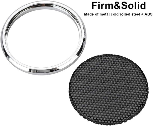 Wendry Speaker Covers, Metal & ABS Material Speaker Cover, 1 Inch Decoration Protective Grills Cover, Speaker Decoration Protective (2PCS)...