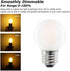 Dimmable E26 Frosted LED Light Bulbs Warm White 2700K,4W G16.5/G50 Mini Globe LED Bulb for Beside Lamp Ceiling Fan Pendant Lights Chandelier Fixtu...