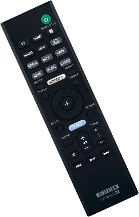 RMT-AH401U Replacement Remote Control Applicable for Sony Soundbar HT-X9000F HTX9000F Sound Bar...