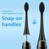 Replacement Toothbrush Heads for Burst Sonic Toothbrush with Dust Cover Caps, Soft Charcoal Bristles for Deep Clean, Black, Pack of 5...