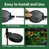 Halloween Decorations Solar Spooky Lights Outdoor - 2PACK 16LED Wind Dance Green Swaying Firefly Lights with Halloween Party Decor, Outdoor Waterp...