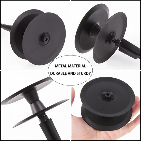 2 PCS Garden Hose Guide Spike,Hose Guide Stake Heavy Duty Pure Metal Hose Roller Guide,Keep Flowering Hose Out of Flower Beds,Rustproof Coated Gar...