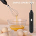 Electric Egg Beater, Cordless Hand Mixer 3 Speeds for Home Baking (Black)...