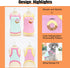 Dog Clothing Donut Pattern Cute Sleeveless Pet Vest Trendy and Comfortable Small Dog Clothes Sweet Style Perfect for Summer Walks and Playtime Sui...