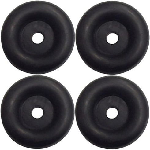 (4 Pack) 2.5" Trailer Ramp Door Bumper, Compatible with Truck Cargo Hatch - Round Rubber Bump Stops...