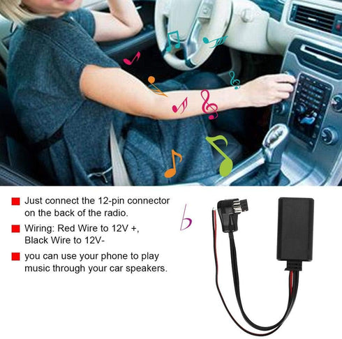 for IP Bus Bluetooth Senyar Car Bluetooth Adapter, Bluetooth AUX Adapter Car for Audio Stereo Module ABS for IP-Bus...