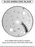 SLICE SHRED DISC BLADE for Hamilton Beach Food Processor 70730 70670 70740 70760...