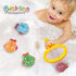 Dwi Dowellin Bath Toys Fishing Games Swimming Whales Bath Time Bathtub Toy for Toddlers Baby Kids Infant Fish Set Age 18months and up...