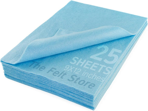 The Felt Store Craft Felt Assorted Sheets - 9" x 12" - 25-Piece Pack- Craft Fabric for DIY Arts & Crafts, Decorations - Soft and Durable Craft Fel...