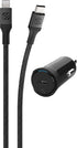Scosche CPD20Ci4B4 Powervolt 20W USB Type-C PD 3.0 Black Fast Car Charger with MFi Certified USB-C to Lightning Charge & Sync Braided Space Gray 4...