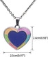 FM FM42 Temperature Sensing Color Changing Pendant Necklace with 19.29" Stainless Steel Rolo Chain...