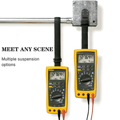 Multimeter Magnetic Hanging Strap,Multifunctional Magnetic Strap Kit for Fluke Digital Multimeter,1 Straps, 1 Magnetic Hanger,Magnetic Hanger for ...