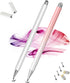 Stylus Pens for Touch Screens, 2 in 1 Magnetic High Sensitivity Capacitive Pen with Built-in Spare Precise Disc Nib, Compatible with iPhone/iPad/A...