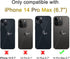 Compatible with iPhone 14 Pro Max 6.7” Wallet Case +1 Screen Protector, Slim Protective case with Card Holder, PU Leather Kickstand Card Slots Cas...