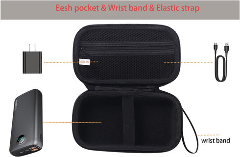 SANXIUY Travel Case Compatible with Portable-Charger IAPOS LOVELEDI OHOVIV SABANI RGVOTA Pxwaxpy FOCHEW,Storage Holder for Power Bank Black...