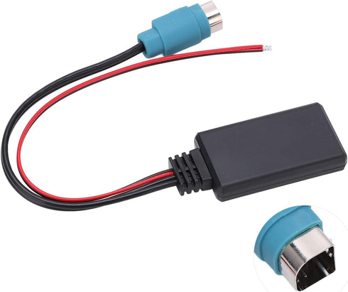 Acouto Bluetooth AUX in Cable Adapter Stereo Input Cable Bluetooth Adapter Replacement for Alpine CDE?W203Ri X303 X305 X301 for CDA-9852/E for CDE...