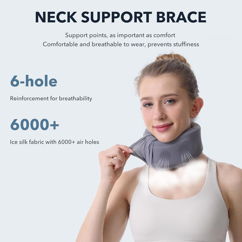 Soft Neck Brace Cervical Collar for Neck Posture Relief Pain & Pressure in Spine for Women & Men, Snoring Sleeping Neck Brace, Neck Support Foam W...