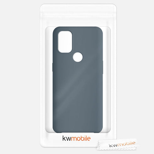 kwmobile Case Compatible with OnePlus Nord N10 5G Case - TPU Silicone Phone Cover with Soft Finish - Dark Slate...