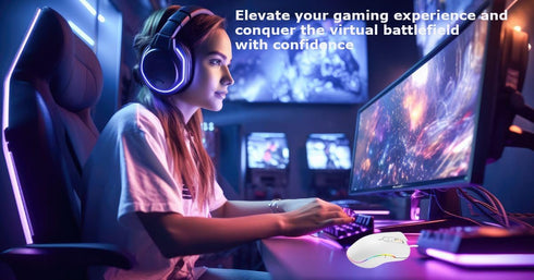 Gaming Mouse RGB Light High Precision Ergonomic Portable Gamer Corded 7 Buttons 2400 DPI Lightweight Wired Gaming Mice for PC Laptop Computer Macb...