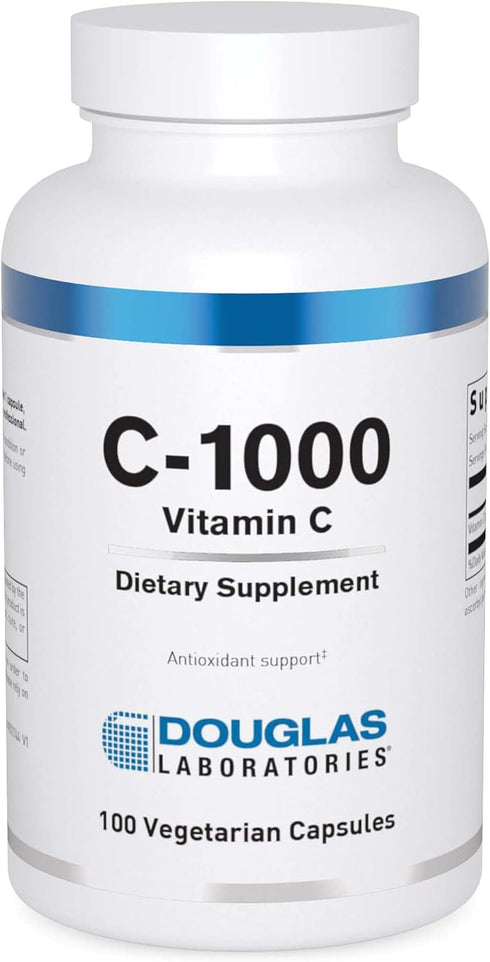 Douglas Laboratories C-1000 | 100% Pure Vitamin C to Support Skin, Blood Vessels, Tendons, Joint Cartilage and Bone | 100 Capsules...