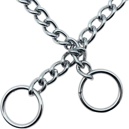 Dog Choke Collar Slip P Chain,Heavy Chain Dog Metal Training Choke Collars, Adjustable Weather Proof Alloy Steel Necklace for Small Medium Large D...